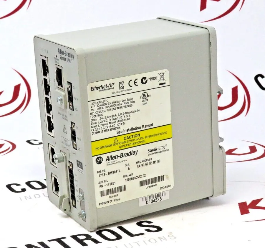 Коммутатор Allen Bradley 1783-BMS06TL Ser A Stratix 5700 Managed Switch 6 Port