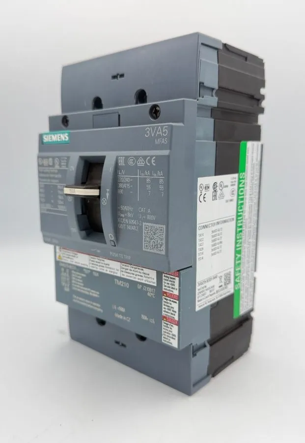 Автоматический выключатель SIEMENS 3VA5215-5ED31-0AA0 2-Pole 150A 600V Circuit B