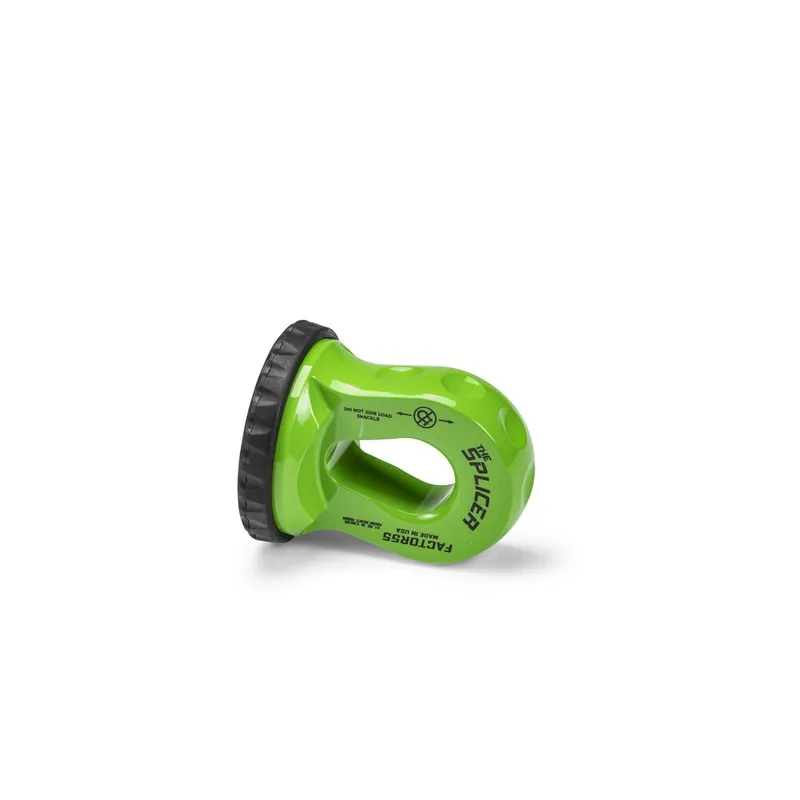 Такелажная скоба Factor 55 00352-08 Winch Cable Shackle Mount The Splicer Green  — фото лота 1