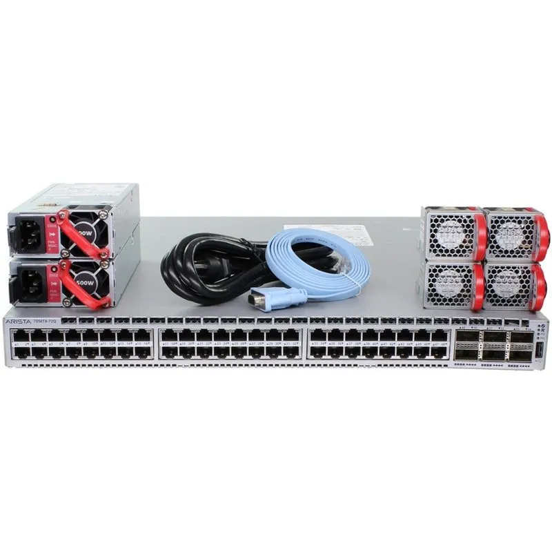 Коммутатор Arista DCS-7050TX-72Q-F 48-Port 10GBASE-T 6x 40G QSFP+ Network Switch — фото лота 1