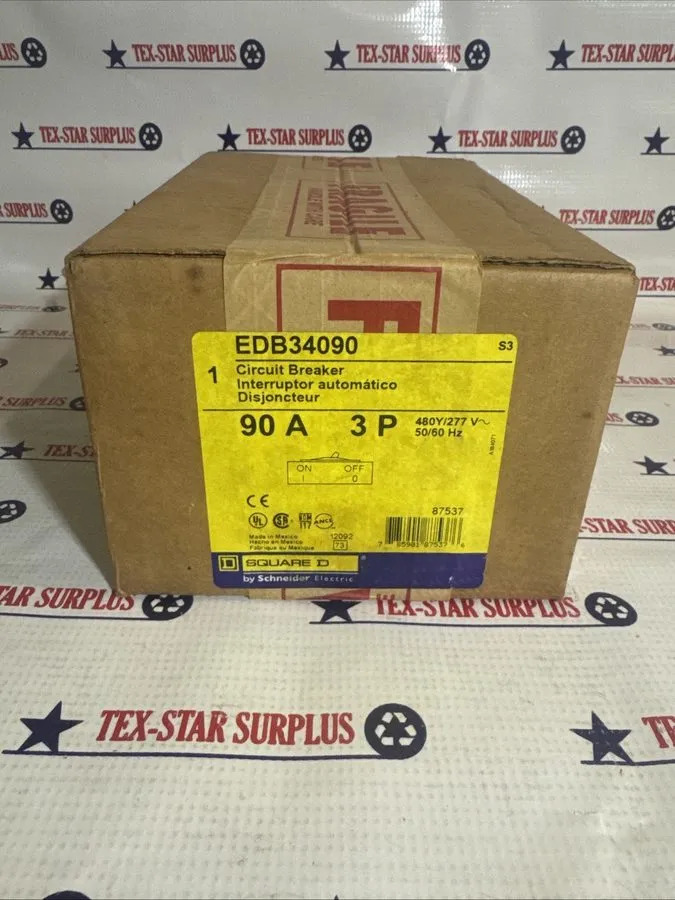 Автоматический выключатель Square D EGB EGB34090 3 Pole 90 Amp 480V Circuit Brea