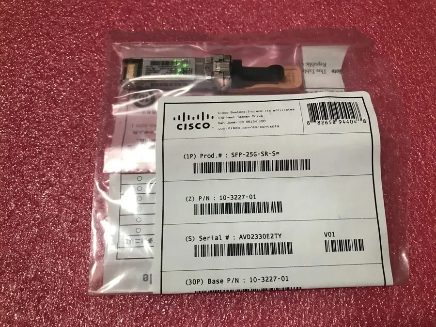 Трансивер Cisco SFP-25G-SR-S 25GBASE-SR SFP28 Transceiver 850nm 100m MMF LC