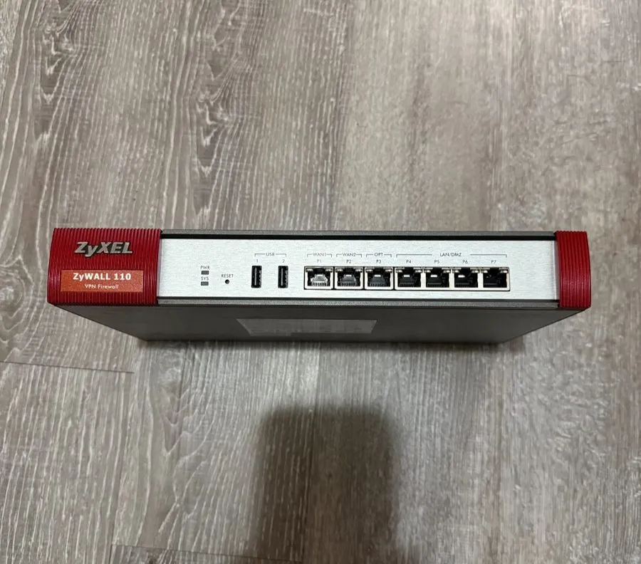 Маршрутизатор ZyXEL ZYWALL110 VPN Firewall With 2 Wan 1 OPT 4 Lan/dmz Ports Rout — фото лота 1