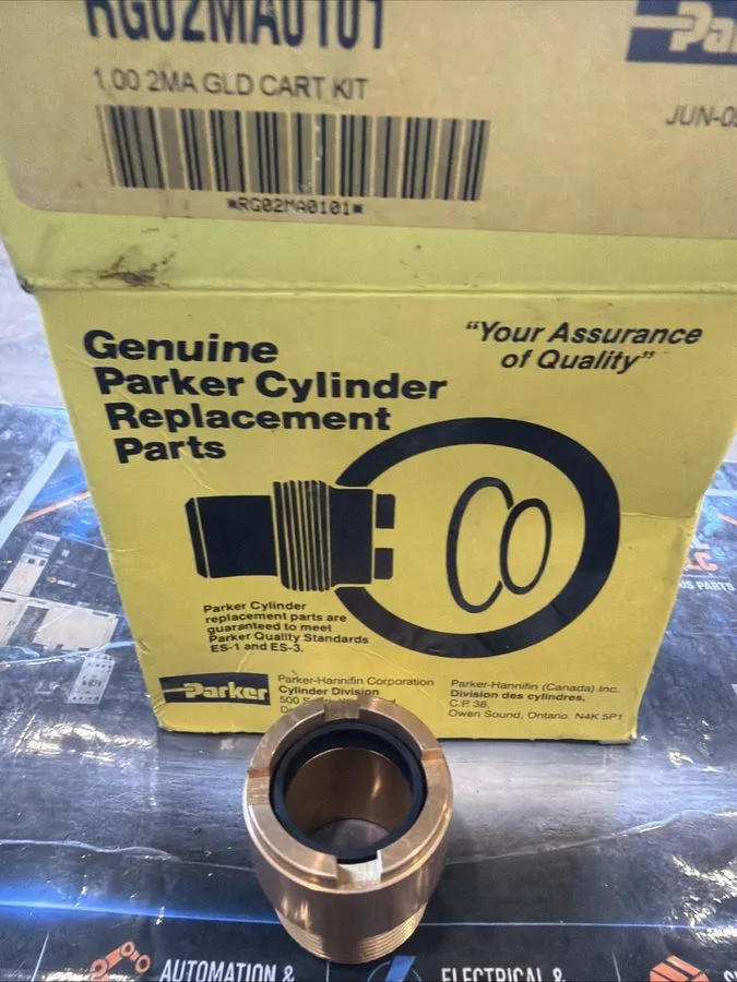 Пневмоцилиндр Parker RG02MA0101 2MA Rod Gland Cartridge Kit 1" Rod Pneumatic Cyl — фото лота 1