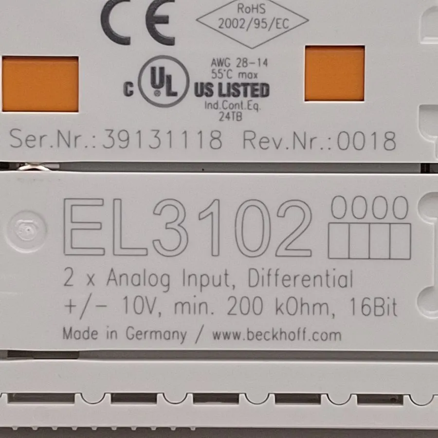 Модуль ввода-вывода BECKHOFF EL3102 EtherCAT Terminal