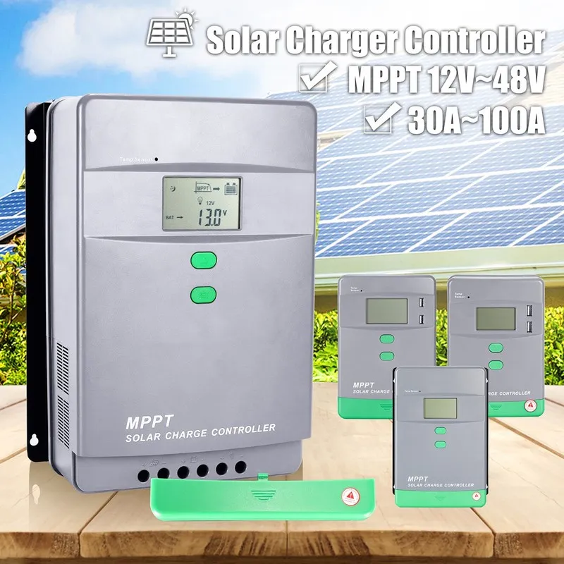 Аккумулятор 5200W 250V 100A MPPT Solar Charge Controller 12V/24/36/48V LCD Batte