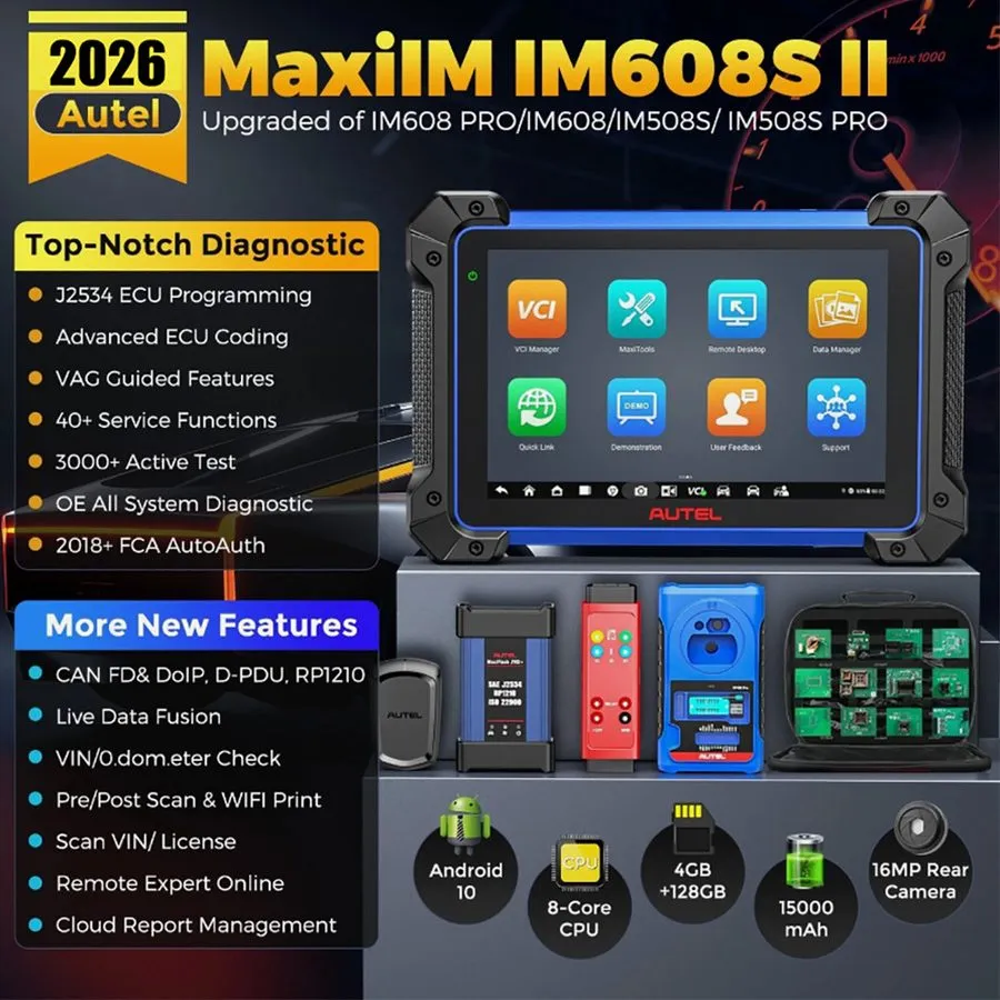 Диагностический сканер Autel MaxiIM IM608 Pro II Key Programming Diagnostic Scan — фото лота 1