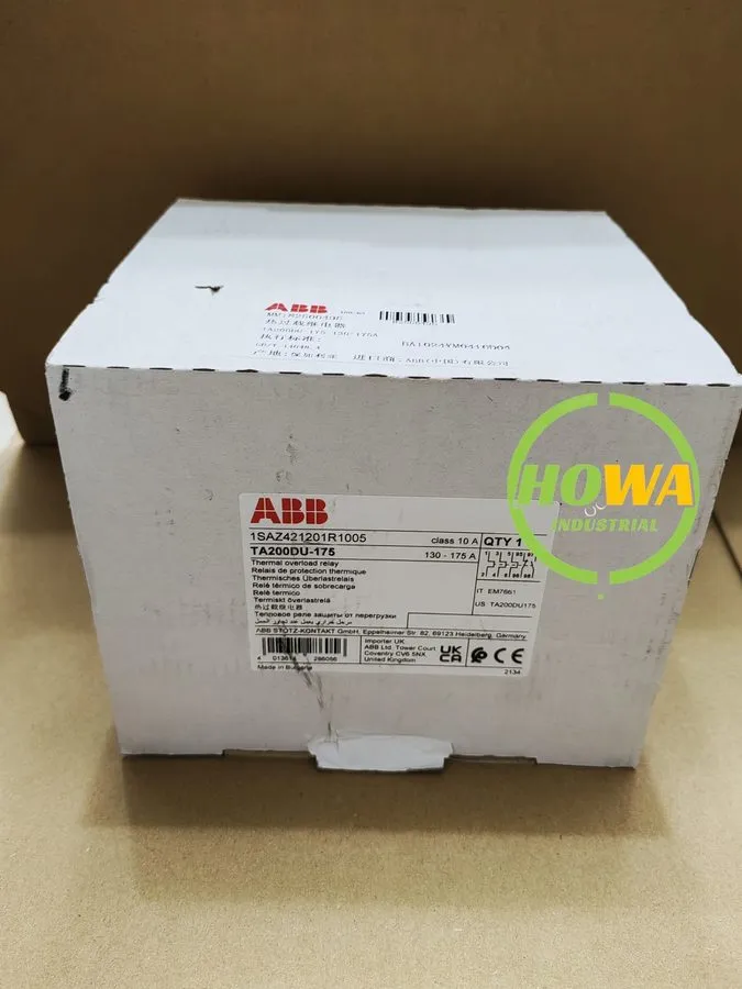 Реле защиты TA200DU175 130-175A ABB Thermal Overload Protection Relay