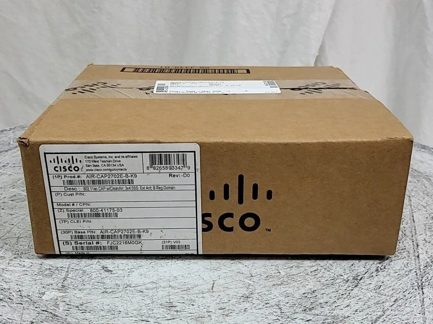 Точка доступа Wi-Fi Cisco AIR-CAP2702E-B-K9 USA STD 802.11ac CAP Access Point