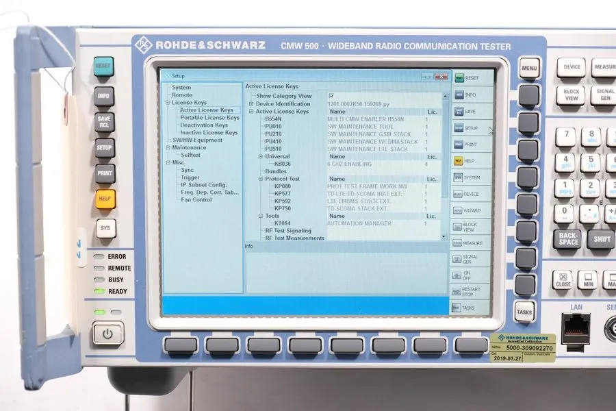 Тестер Rohde & Schwarz CMW500 Wideband Radio Communication Tester CMW2 1201.0002