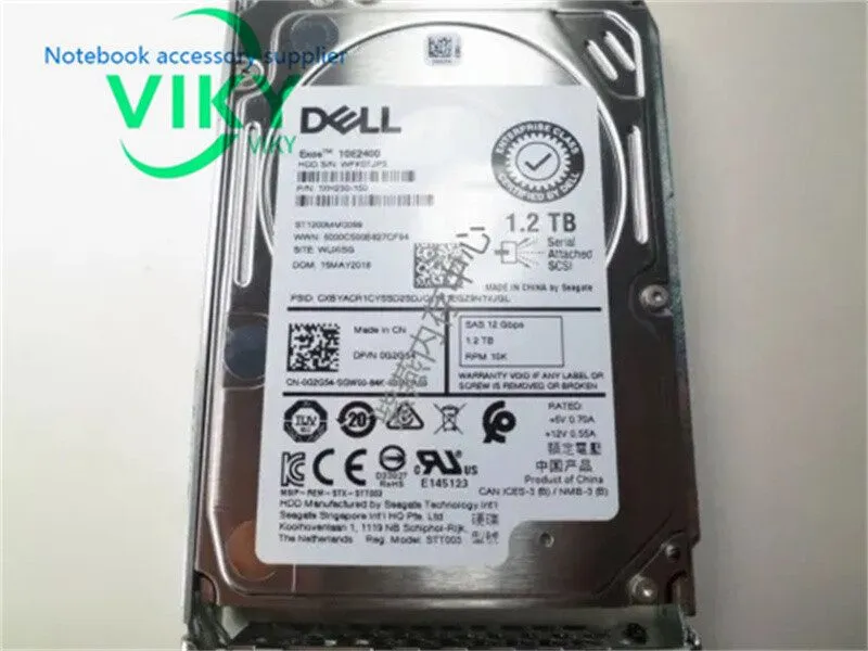 Сервер 0-HOURS G2G54 0G2G54 Dell POWEREDGE 1.2TB 10K RPM 12Gbps 2.5" SAS HDD Har