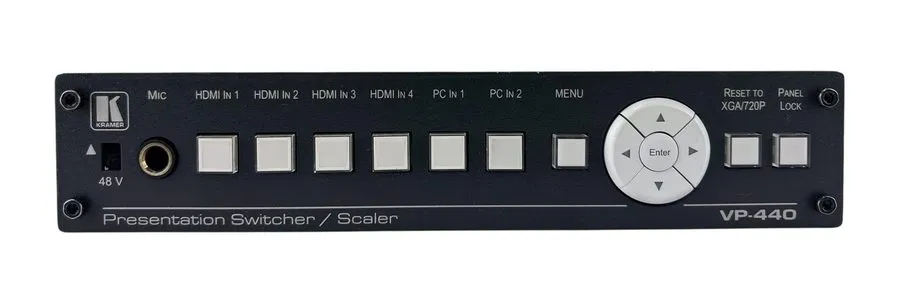 Видеокоммутатор KRAMER VP-440 6–Input Presentation Switcher Scaler HDBaseT HDMI