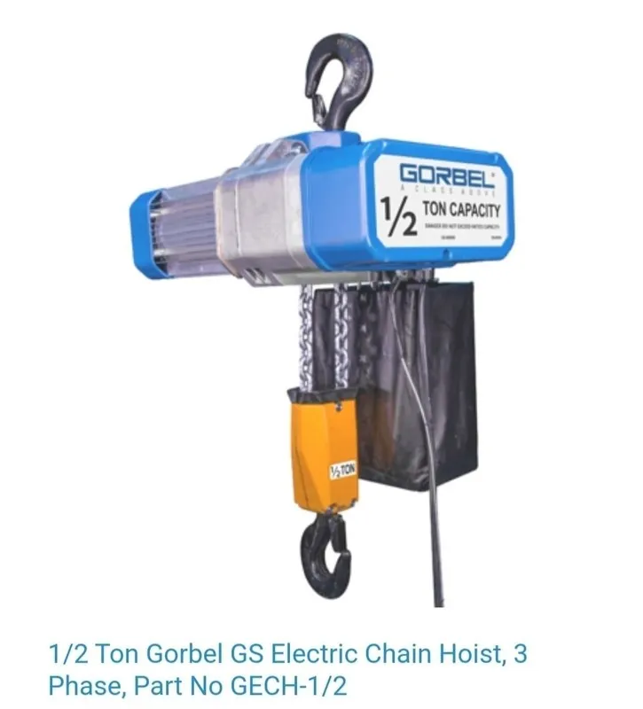 Таль Gorbel 2000-1/2 Ton Electric Chain Hoist GS 460-3ph-60hz P.N. 94573
