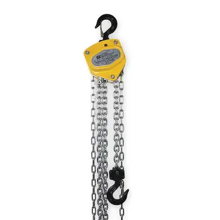 Таль Oz Lifting Products Oz005-20Chop Manual Chain Hoist, 1000 Lb., Lift 20 Ft — фото лота 1
