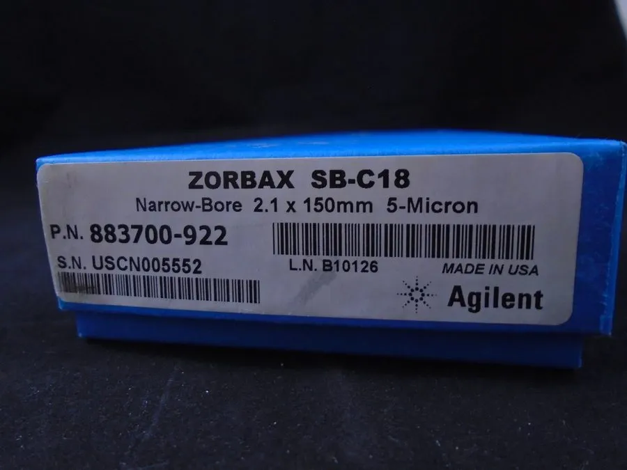 Хроматографическая колонка Agilent PN PL 880975-902 ZORBAX SB-C18 HPLC Column 4.
