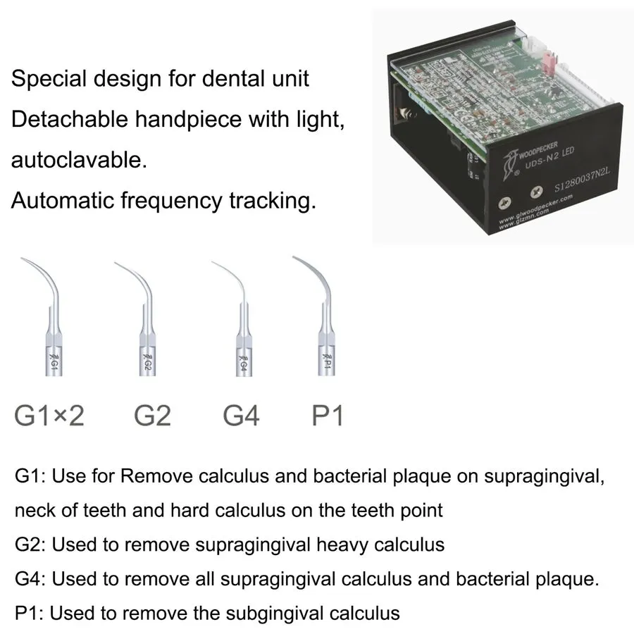 Медицинское оборудование Woodpecker Dental Ultrasonic Piezo Scaler Built in UDS- — фото лота 4