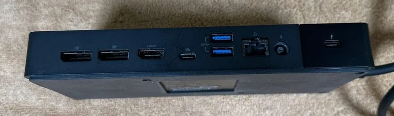 Док-станция Dell WD19TBS Thunderbolt USB 3.0 USB-C Docking Station w/180W — фото лота 4