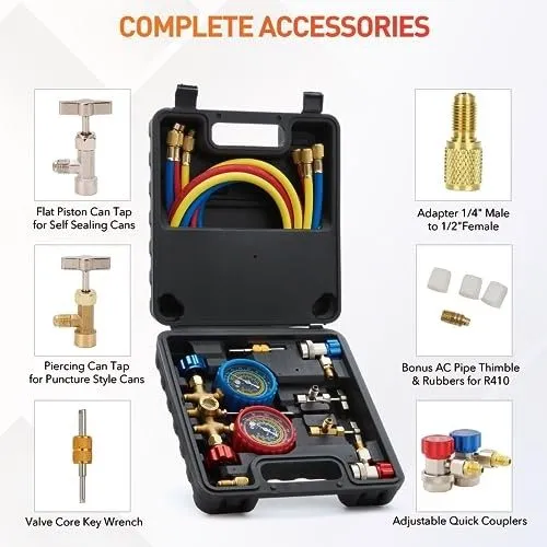 Клапан HVAC Manifold Gauge Set 3-Valve