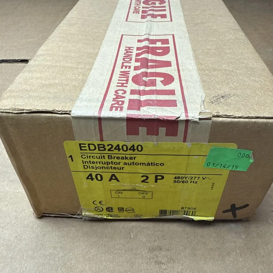 Автоматический выключатель SQUARE D EDB24040 Circuit Breaker,40A,Bolt On,277/480