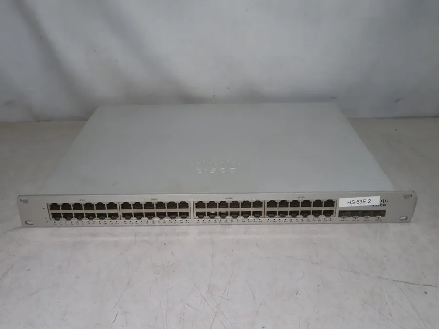 Коммутатор Cisco Meraki (MS225-48FP) 48-Port Gigabit PoE+ Switch 740W Unclaimed