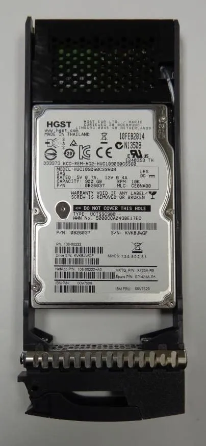 Жёсткий диск NETAPP X423A-R5 900GB 10K SAS 6GB 2.5in HDD 00V7528 108-00222+E0 SP
