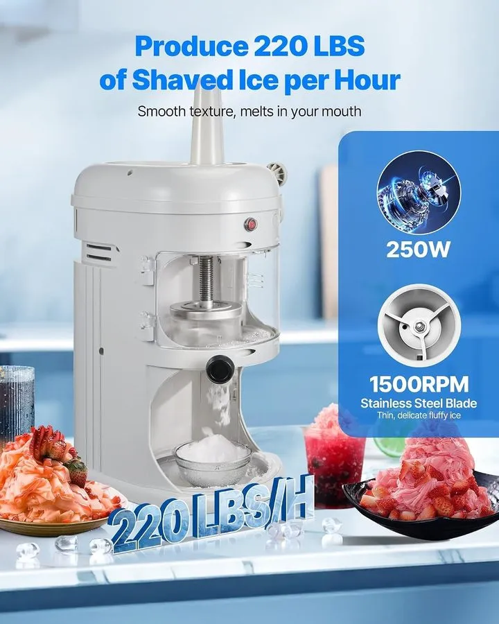 Оборудование для общепита Commercial Electric Ice Shaver Crusher, 220LBS/Hour Fl
