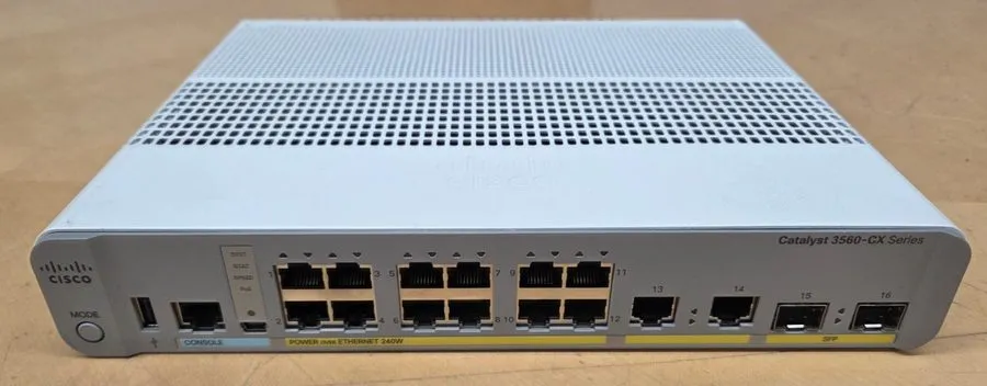 Коммутатор CISCO Catalyst 3560-CX Series Switch WS-C3560CX-12PC-S
