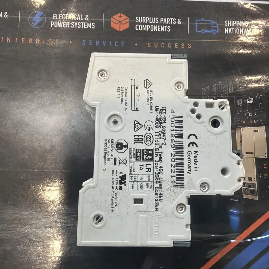 Автоматический выключатель Siemens 5SY4202-8 Sentron Mini Circuit Breaker 2A 400 — фото лота 2