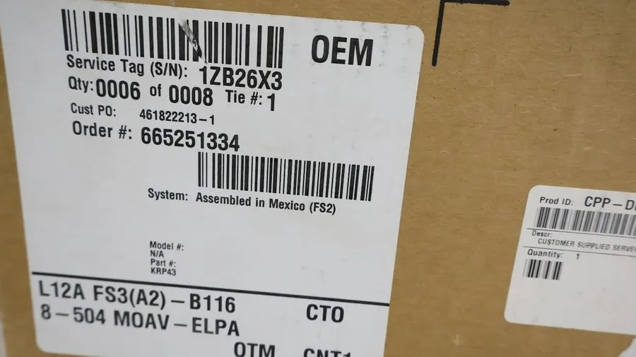 Сервер Dell Poweredge R250 1U Server E-2336 2.9GHz 6-Core 16gb Ram H755 4x Trays