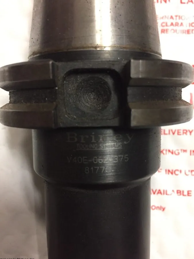 Режущий инструмент BRINEY TOOLING SYSTEM V40E-062-375 End Mill Holder,CAT40,0.62