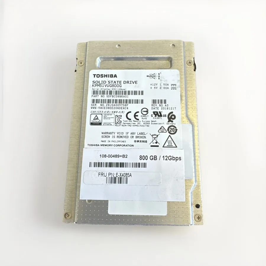 SSD-накопитель KIOXIA KPM51VUG800G 800GB SAS SSD 12Gb/s 2.5" 512b/s