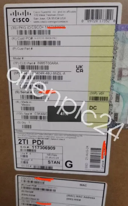 Коммутатор Cisco C9404R-48U-BNDL-A Switch