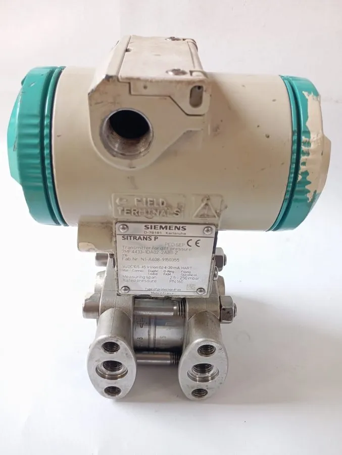Датчик давления SIEMENS 7MF4433-1DA02-2AB1-Z DIFFERENTIAL PRESSURE TRANSMITTER — фото лота 1