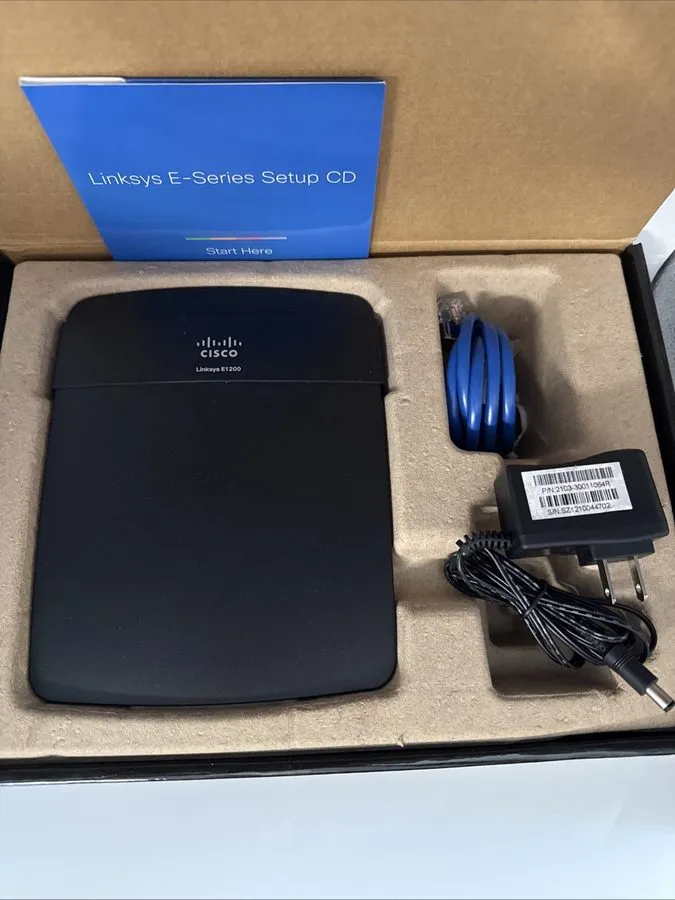 Маршрутизатор Cisco Linksys E1200 Wireless-N N300 Router 2.4GHz WiFi 4-Port