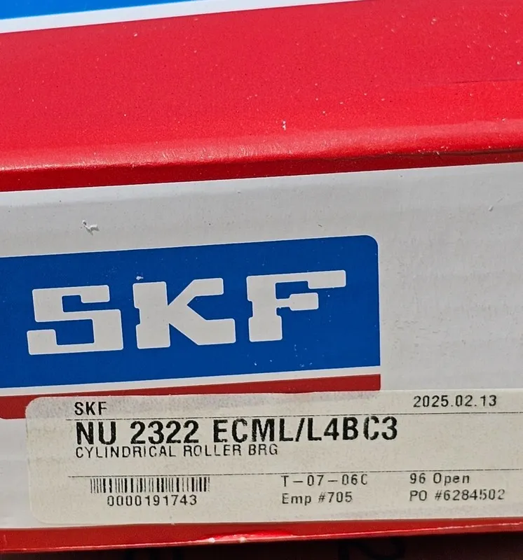 Подшипник SKF Germany NU2322 ECML Cylindrical Roller Bearing 100x240x80 mm — фото лота 1