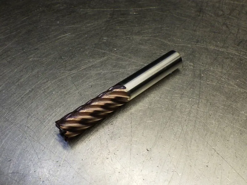 Режущий инструмент Kyocera / SGS 12mm 7 Flute Carbide Cr Endmill Shank 1mm R 744