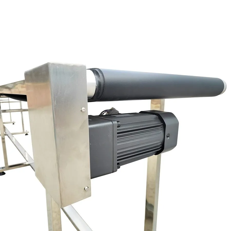 Конвейер 120W Length 118in Black PVC Conveyor Belt System Width Adjustable Speed
