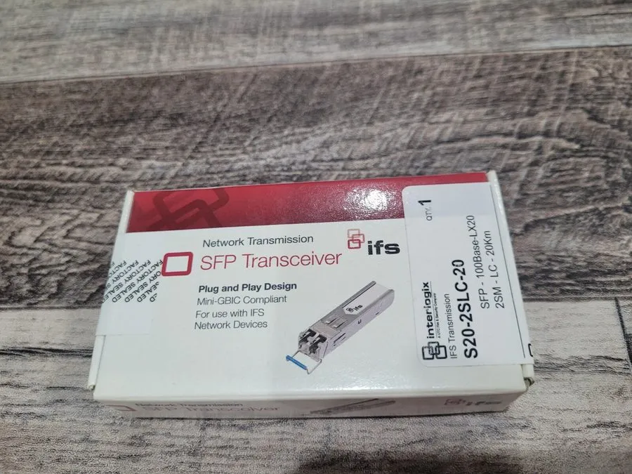 Трансивер Interlogix IFS S20-2SLC-20 SFP Transceiver 100Base-LX 20km Single Mode