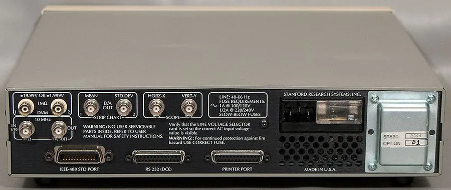 Тестер Stanford Research SR620 Time Interval/Frequency Counter 1.3 GHz 25 ps w/O — фото лота 2