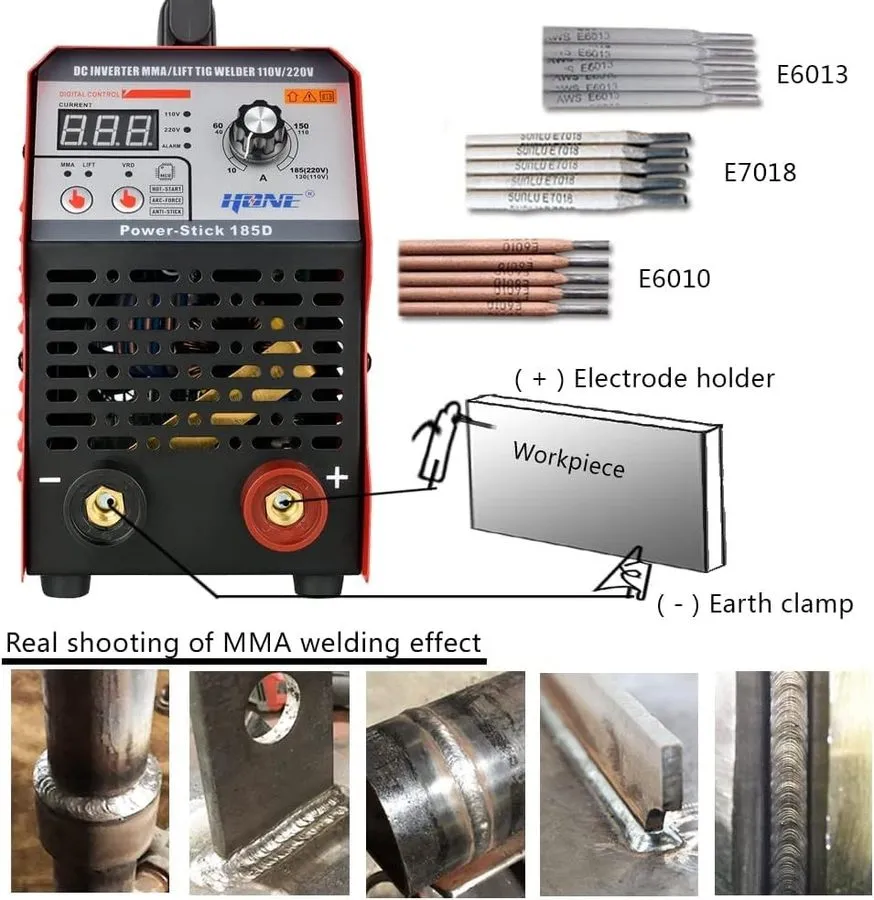 Силовой модуль IGBT 200A AC/DC TIG Welder with Pulse 110V/220V Aluminum Welder w