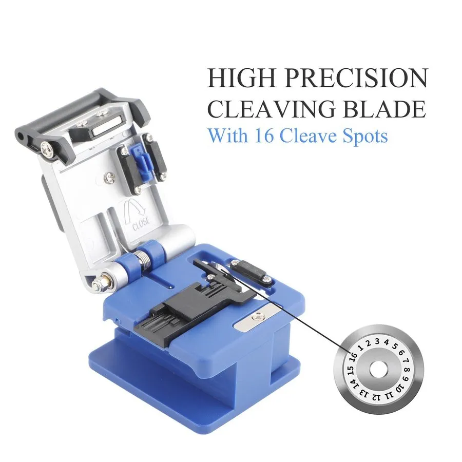 Скалыватель High Precision Fiber Optic Cleaver Tool Kit FTTT для 0.25/0.9/3.0mm 