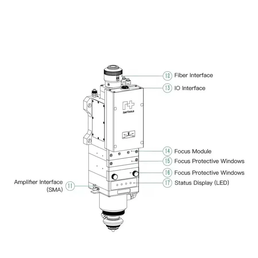 Лазерная головка Raytools BS12K-CAT Laser Cutting Head — фото лота 2