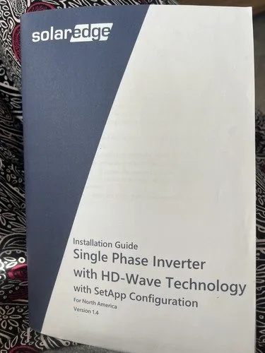 Инвертор SolarEdge 6.0kW HD-Wave Inverter SE6000H-US000BNU4