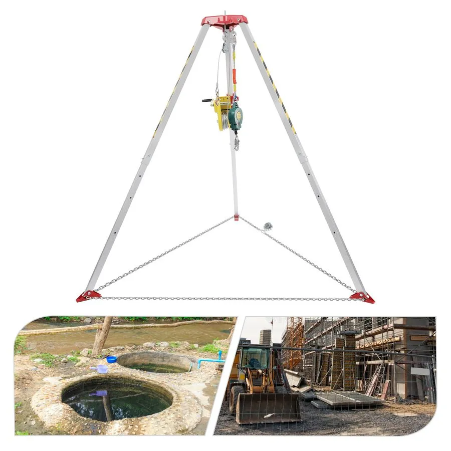 Оборудование видеонаблюдения Manual Confined Space Tripod Adjustable 5.2-8ft Leg — фото лота 1