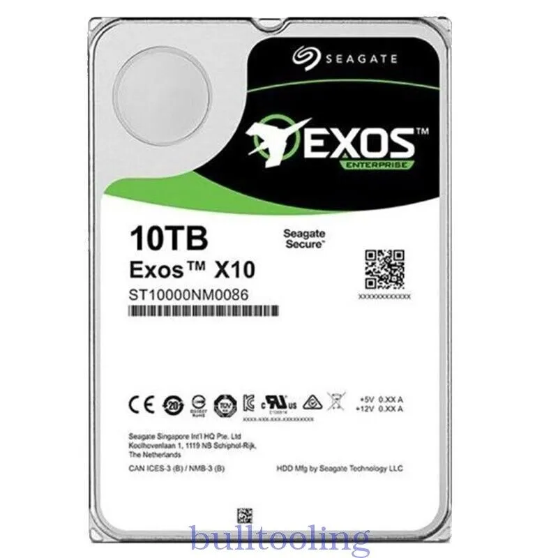 Жёсткий диск 2-88 bad sectors Seagate ST10000NM0086 Exos 10TB 7.2k 6Gb/s 3.5" SA