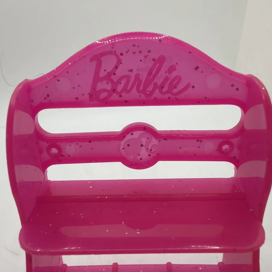 Стойка/шкаф Barbie Shoe Rack Shelf Mattel Diorama Dollhouse Hot Pink 3.25x2.25 I — фото лота 1