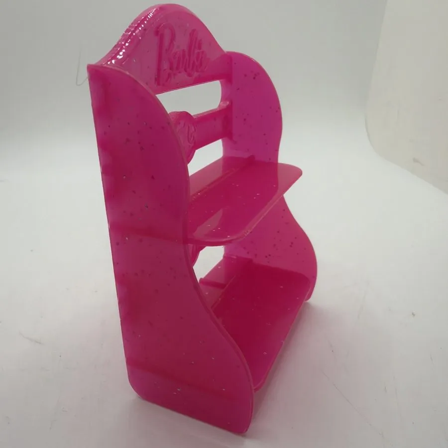 Стойка/шкаф Barbie Shoe Rack Shelf Mattel Diorama Dollhouse Hot Pink 3.25x2.25 I — фото лота 3