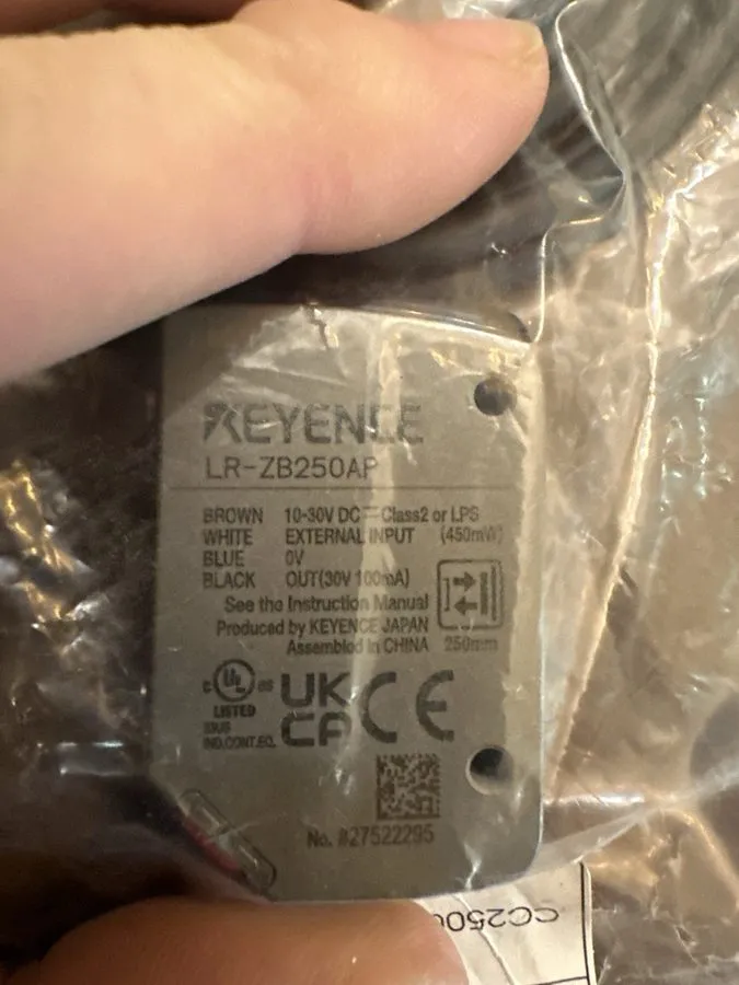 Датчик Keyence LR-ZB250AP Laser Sensor — фото лота 1