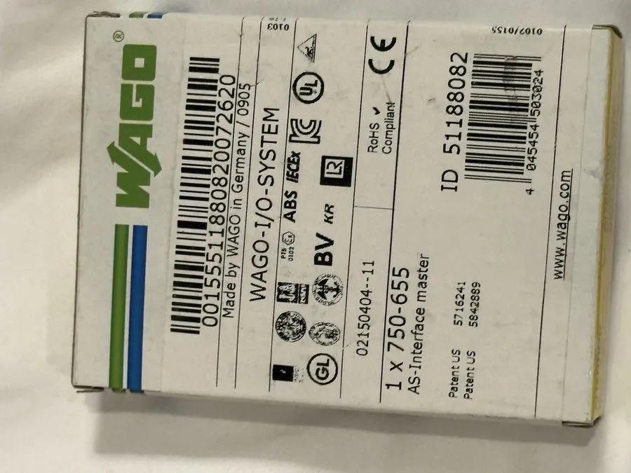 Модуль ввода-вывода WAGO 750-655 OUTPUT MODULE 8 CHANNEL 24VDC — фото лота 1