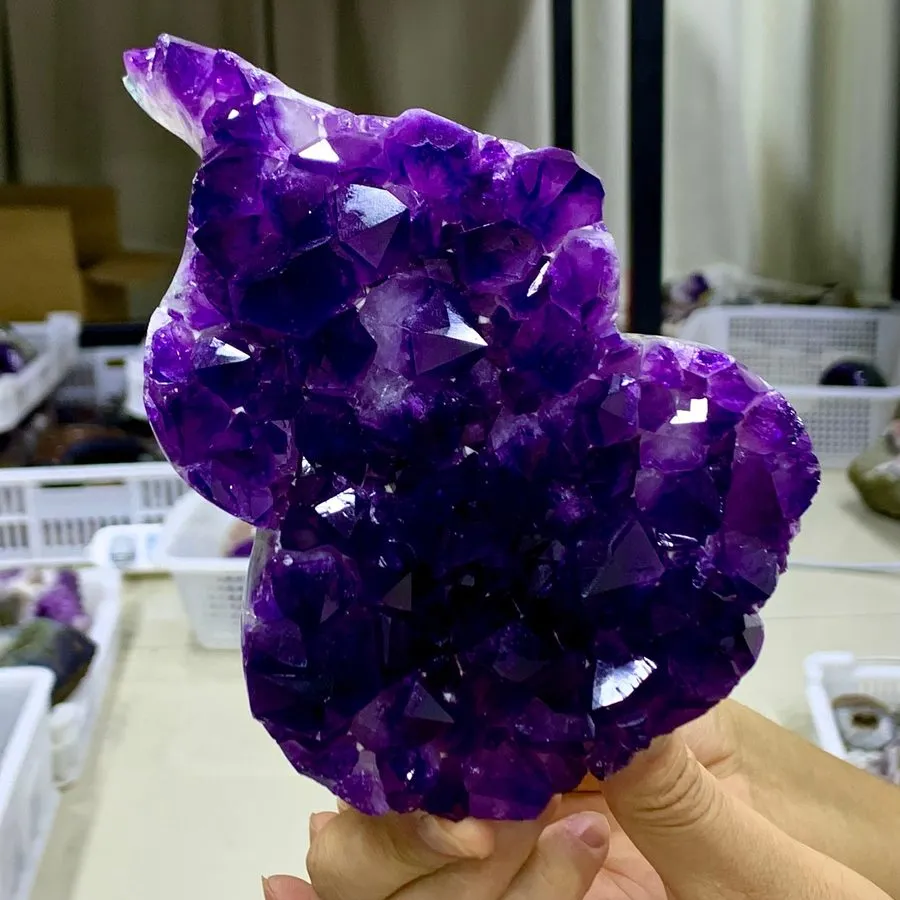Лабораторный прибор 2.37LB Natural Amethyst Agate geode quartz cluster crystal s